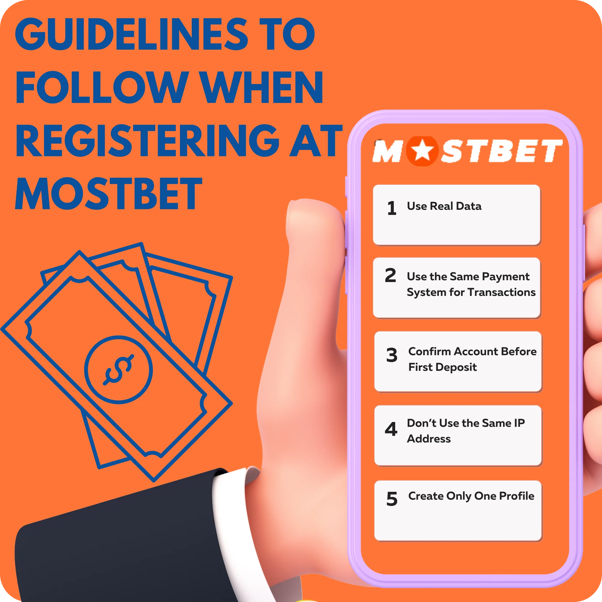 Registration in Mostbet App